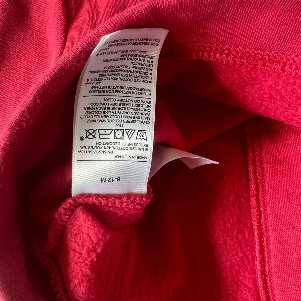 Old Navy Pink Zip Up Hoodie | 6-12M